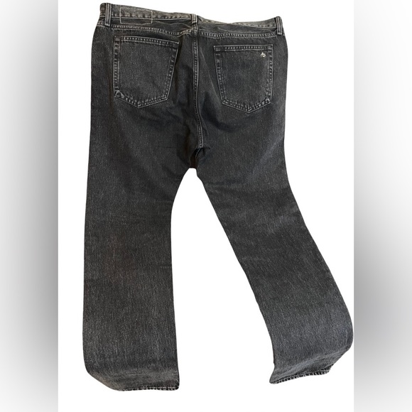 RAG & BONE Men’s Black Wyckoff Size 36 x 33 Fit 2 Slim Denim Cotton Jeans $245 - Picture 2 of 5